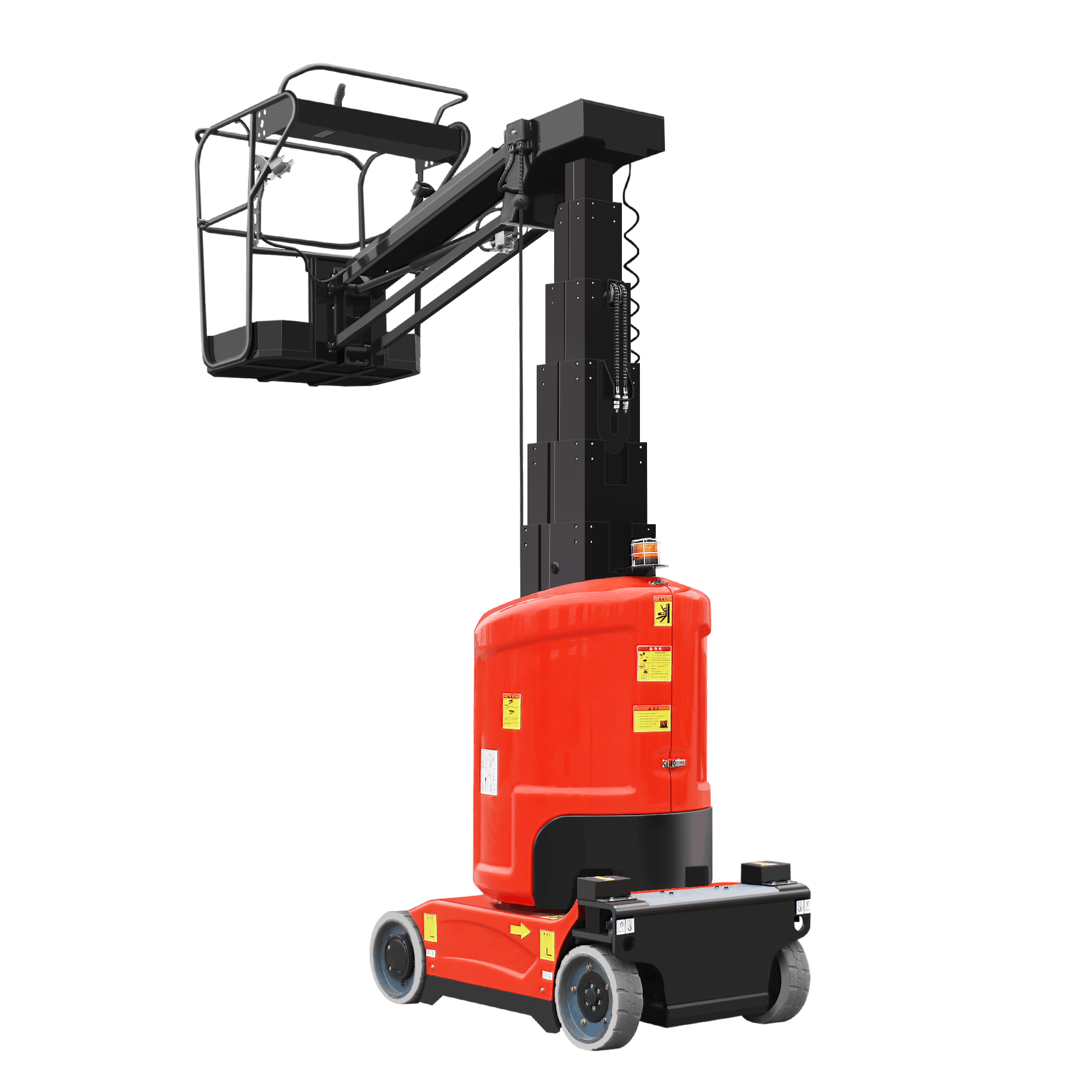 Weather-Resistant: Vertical Mast Boom Lift with Jib for Outdoor Applications